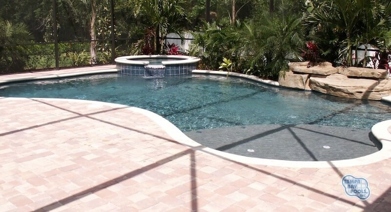 112 - Freeform Pool with Sunshelf