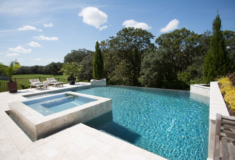 005 - Classic Pool with Raised Spa