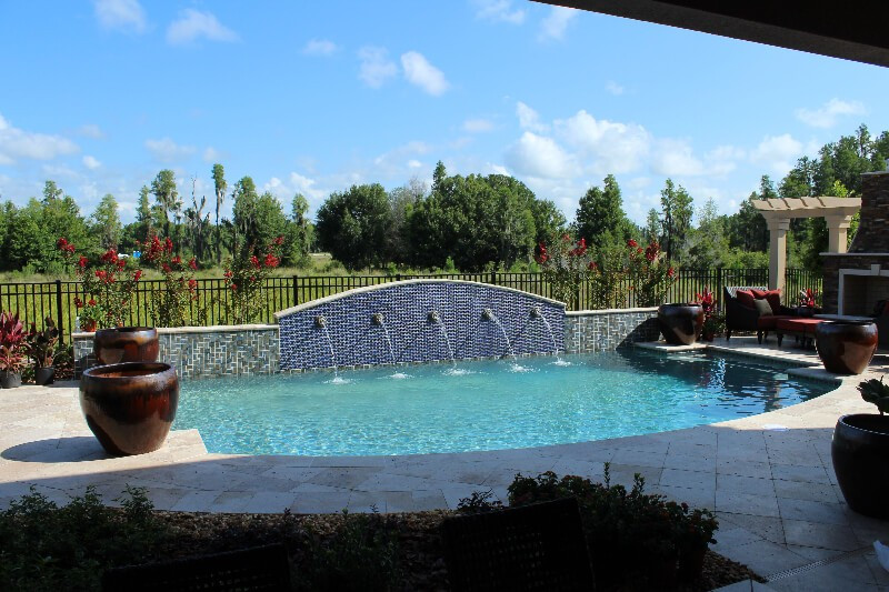 027 - Classic Pool with Raised Scupper Wall