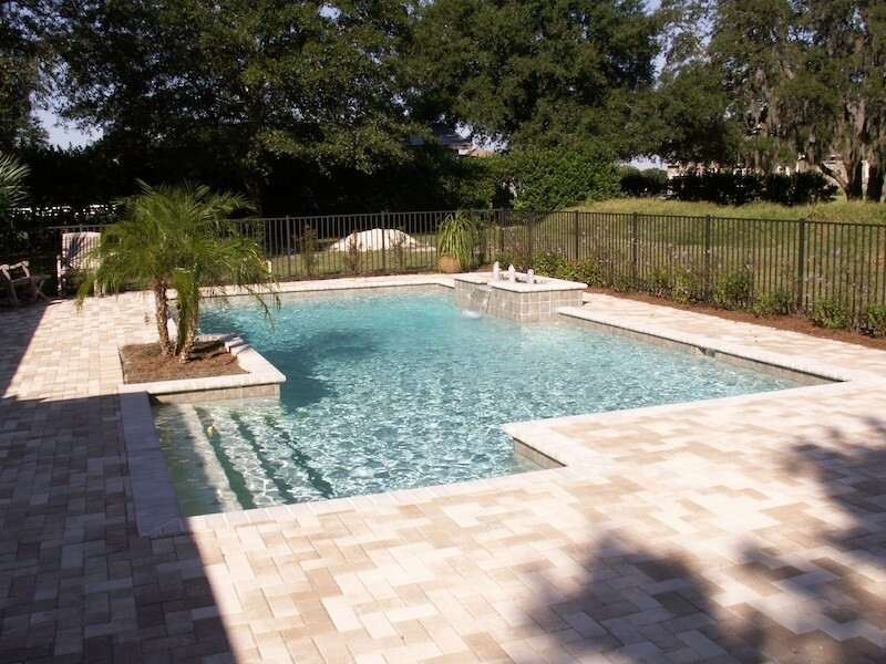 119 - Classic Pool with Raised Bubblers