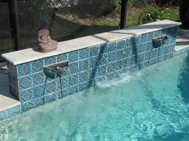 001 - Raised Wall with Sheer Descent and Fountains