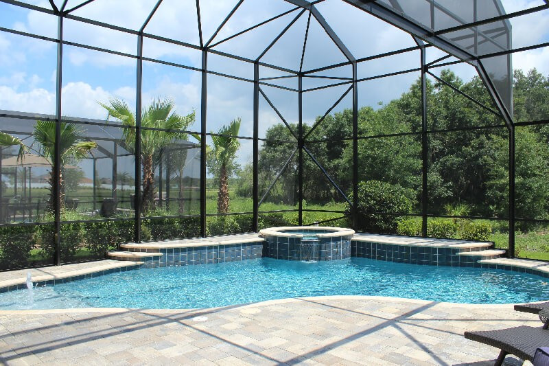 014 - Covered Freeform Pool and Spa