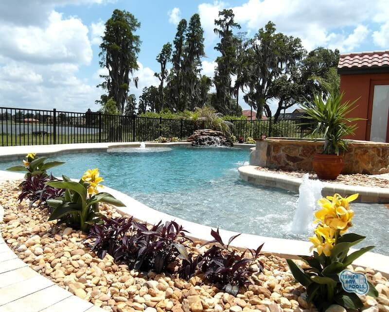 033 - Freeform Pool and Spa with Bubblers