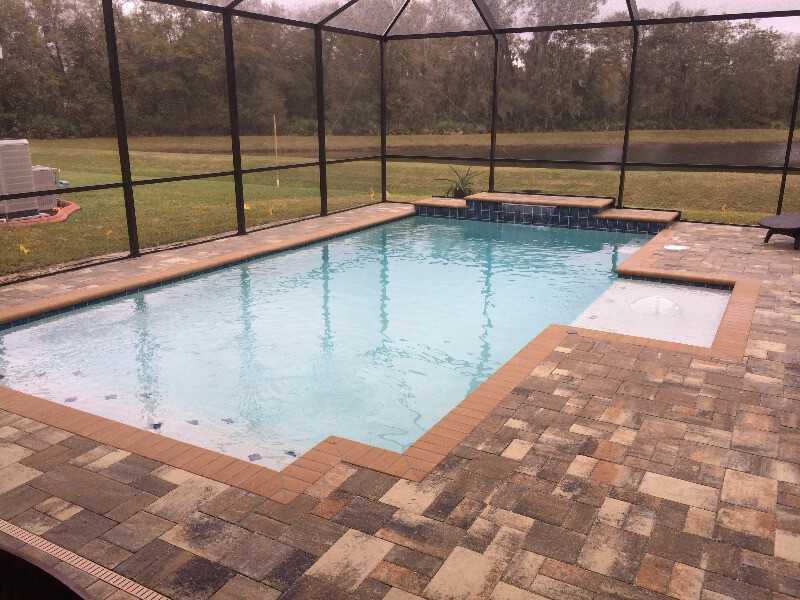 246 - Classic Sunshelf Pool with Raised Sheer Descent