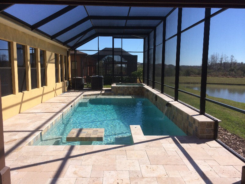 254 - Classic Pool with Table and Benches