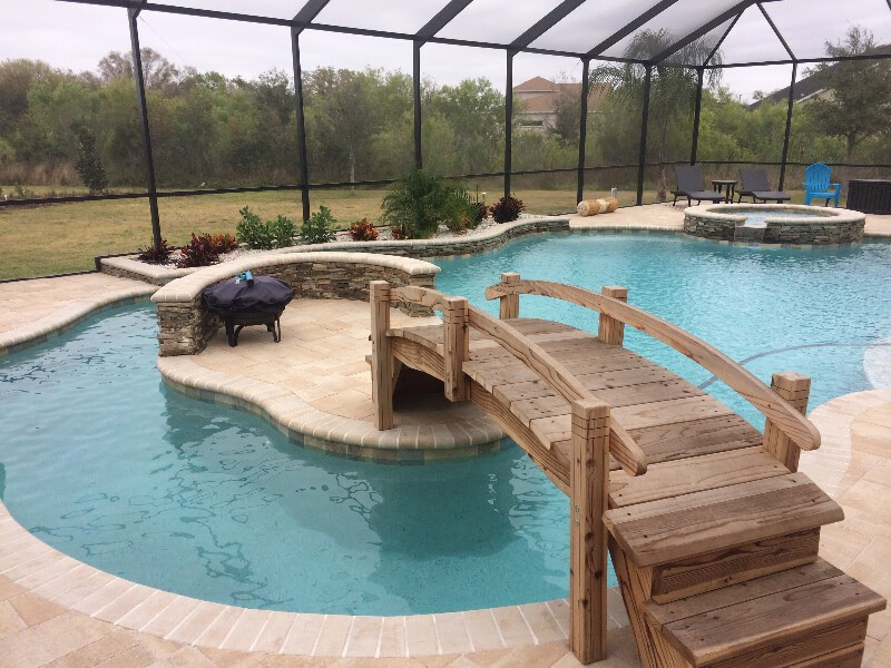 262 - Freeform Pool with Island