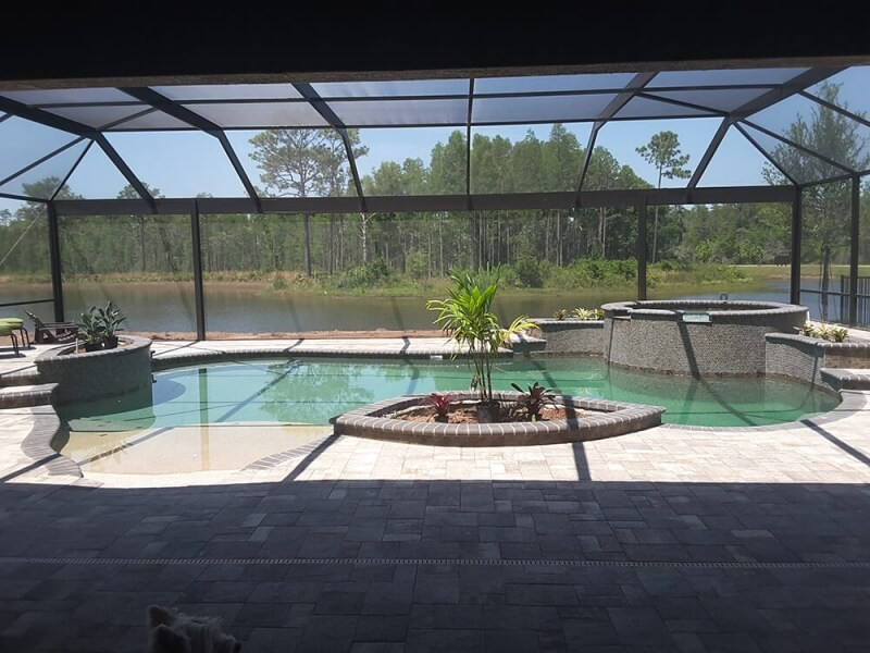 436 - Freeform Pool with Raised Spa