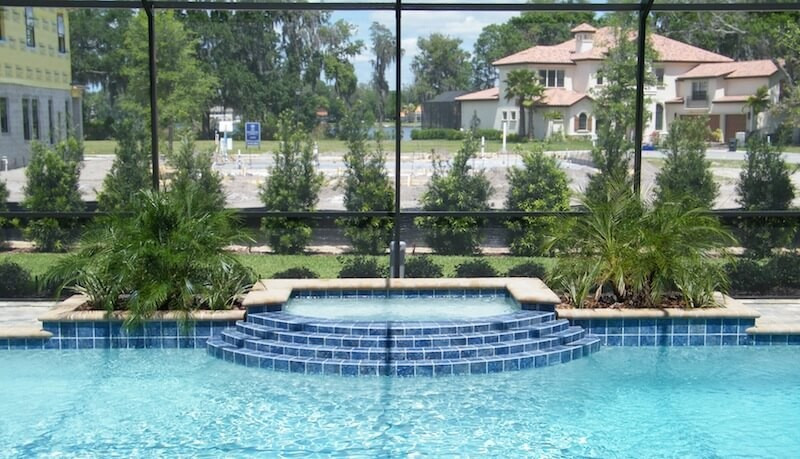 3023 - Spa with Step Spillway