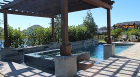 1006 - Classic Pool with Covered Raised Spa